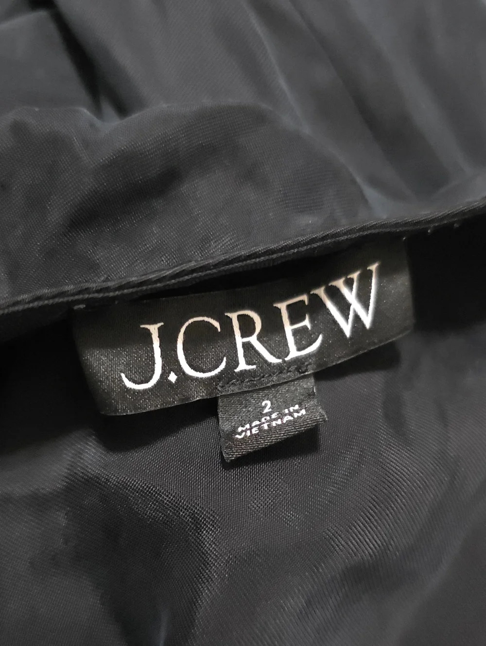 J. Crew Gwyneth V-neck slip dress in Black Size 2